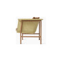 Poltrona lounge Wicked, struttura terracotta, intreccio naturale