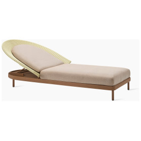 Wicked ležaljka, okvir terakota, prirodno pletivo