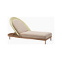 Wicked sunlounger, terracotta frame, natural weave