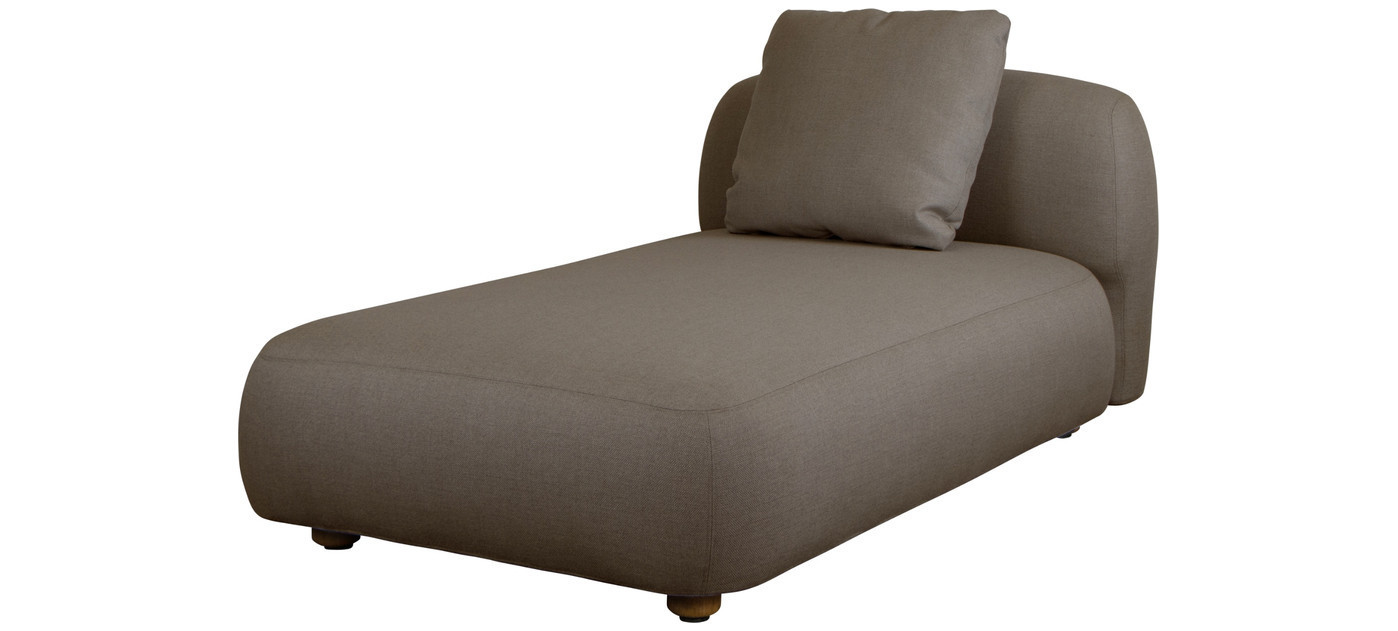 Cane-line Capture chaise lounge module, taupe