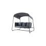 Cane-line Cave swing sofa, graphite/grey