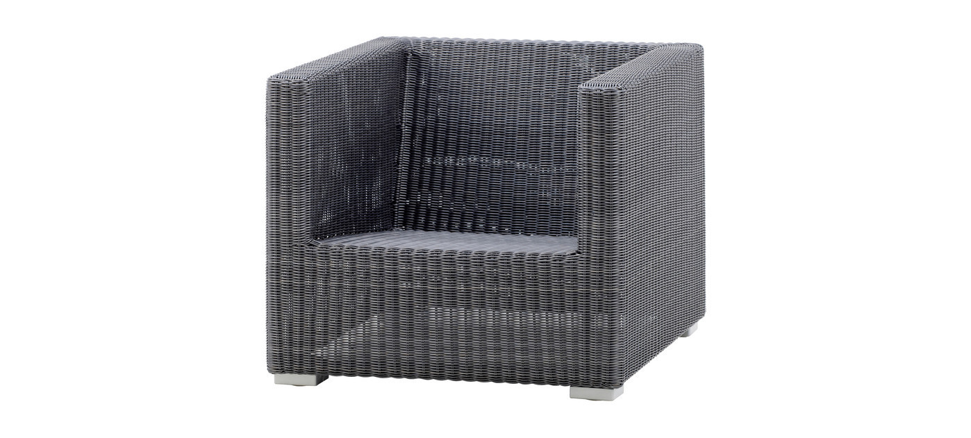 Cane-line Chester lounge chair, graphite