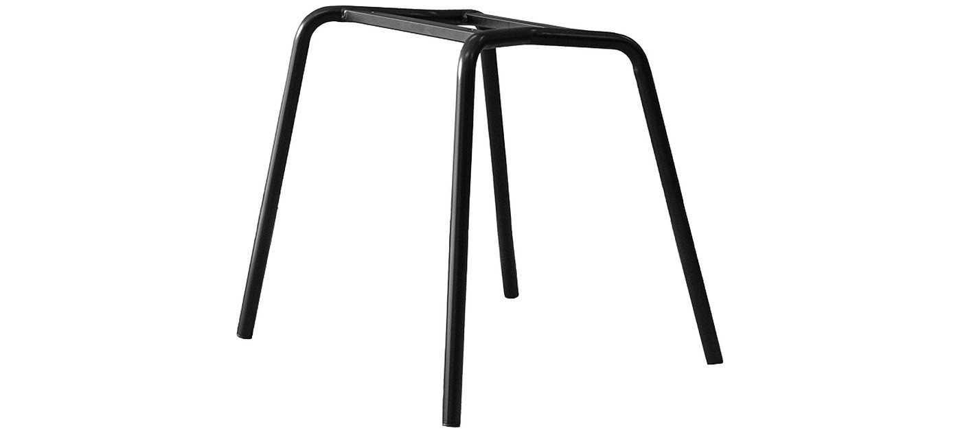 Cane-line Choice base della sedia con 4 gambe per esterni, alluminio, nero