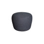Cane-line Circle small footstool, dark grey