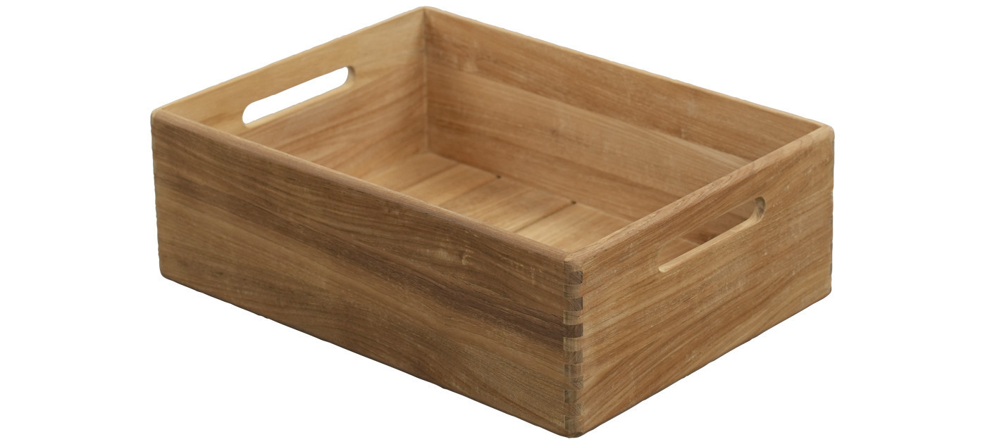 Cane-line Club Aufbewahrungsbox, mittel, Teak