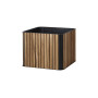 Cane-line Combine planter, teak/lava grey, 53 x 53 cm