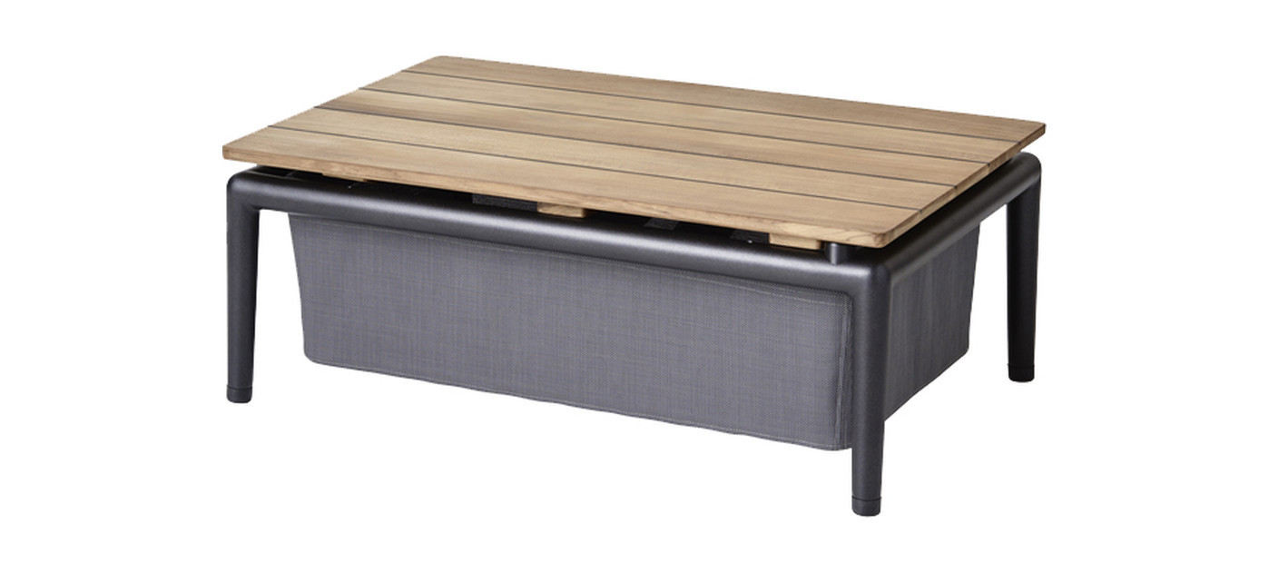 Cane-line Conic Boxtisch, Teak/Grau
