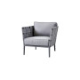 Cane-line Conic lounge chair, light grey
