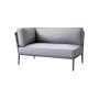 Cane-line Conic 2-seater sofa left module, light grey