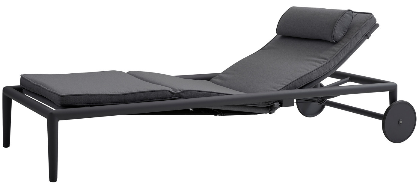 Cane-line Conic lettino con molla a gas, grigio