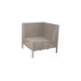 Cane-line Connect kotni modul za jedilni lounge, taupe