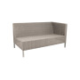 Cane-line Connect dining lounge 2-seater sofa left module, taupe