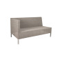Cane-line Connect 2-Sitzer-Sofamodul rechts für Dining-Lounge, Taupe