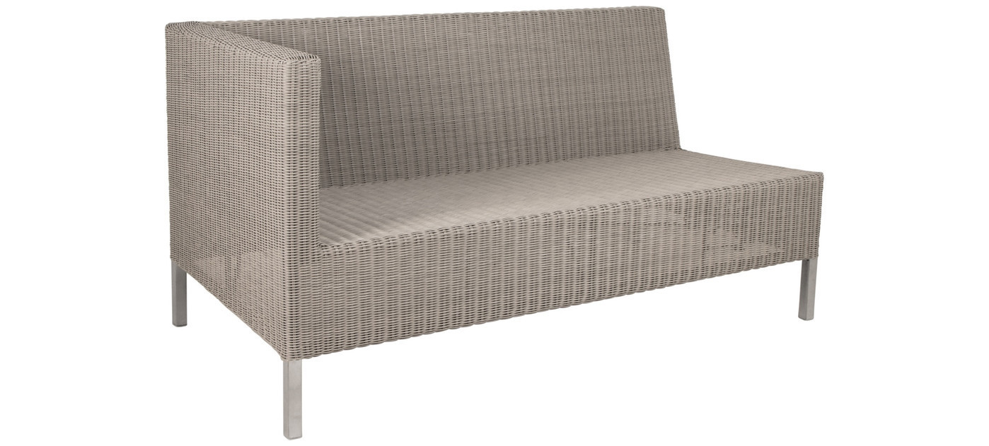 Cane-line Connect desni modul dvoseda za jedilni lounge, taupe