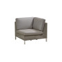 Cane-line Connect Eckmodul, Taupe, Kissenset Natté Taupe