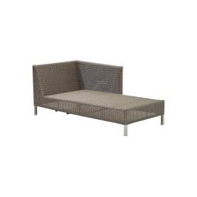 Cane-line Connect modulo chaise longue sinistro, tortora
