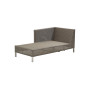 Cane-line Connect Chaiselongue-Modul rechts, Taupe