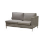 Cane-line Connect levi modul dvoseda, taupe, 2 x komplet blazin Natté taupe