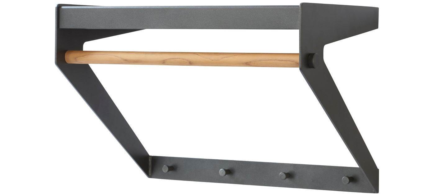 Cane-line Copenhagen rastrelliera City Rack, teak/grigio lava