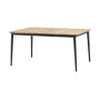 Cane-line Core Esstisch, Lavagrau/Teak, 160 x 90 cm