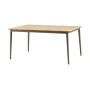 Cane-line Core dining table, taupe/teak, 160 x 90 cm