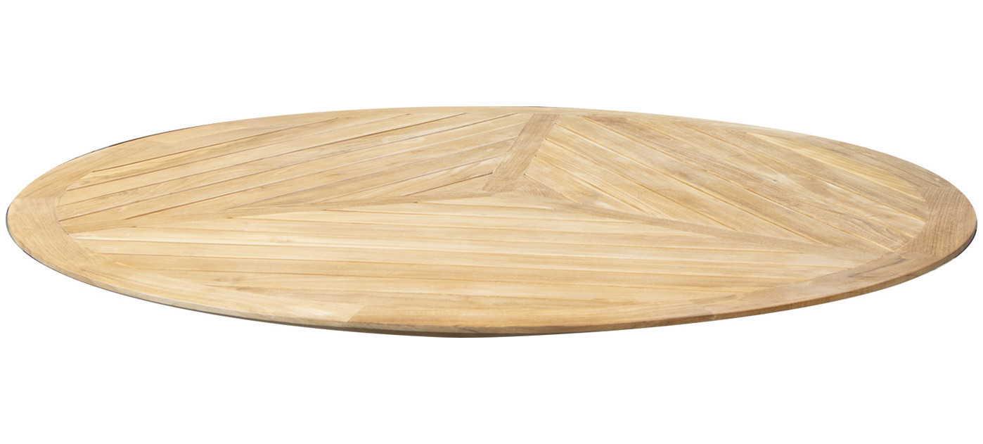 Cane-line Tischplatte Ø 144 cm, Teak, geometrisch