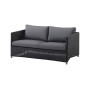 Cane-line Diamond divano a 2 posti, grafite/grigio, Cane-line Weave