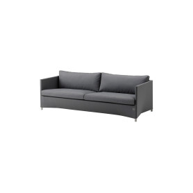 Cane-line Diamond divano a 3 posti, grigio, Cane-line AirTouch con QuickDry & Airflow