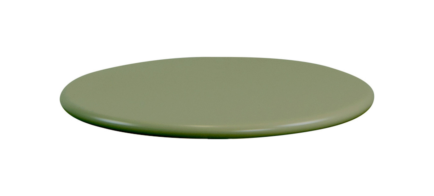 Cane-line table top Ø 45 cm, aluminium, olive green