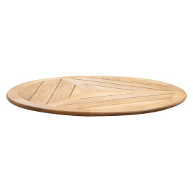 Cane-line Tischplatte Ø 60 cm, Teak, geometrisch