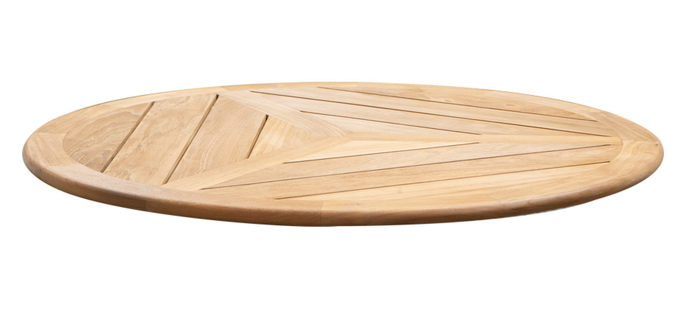 Cane-line table top Ø 60 cm, teak, geometric