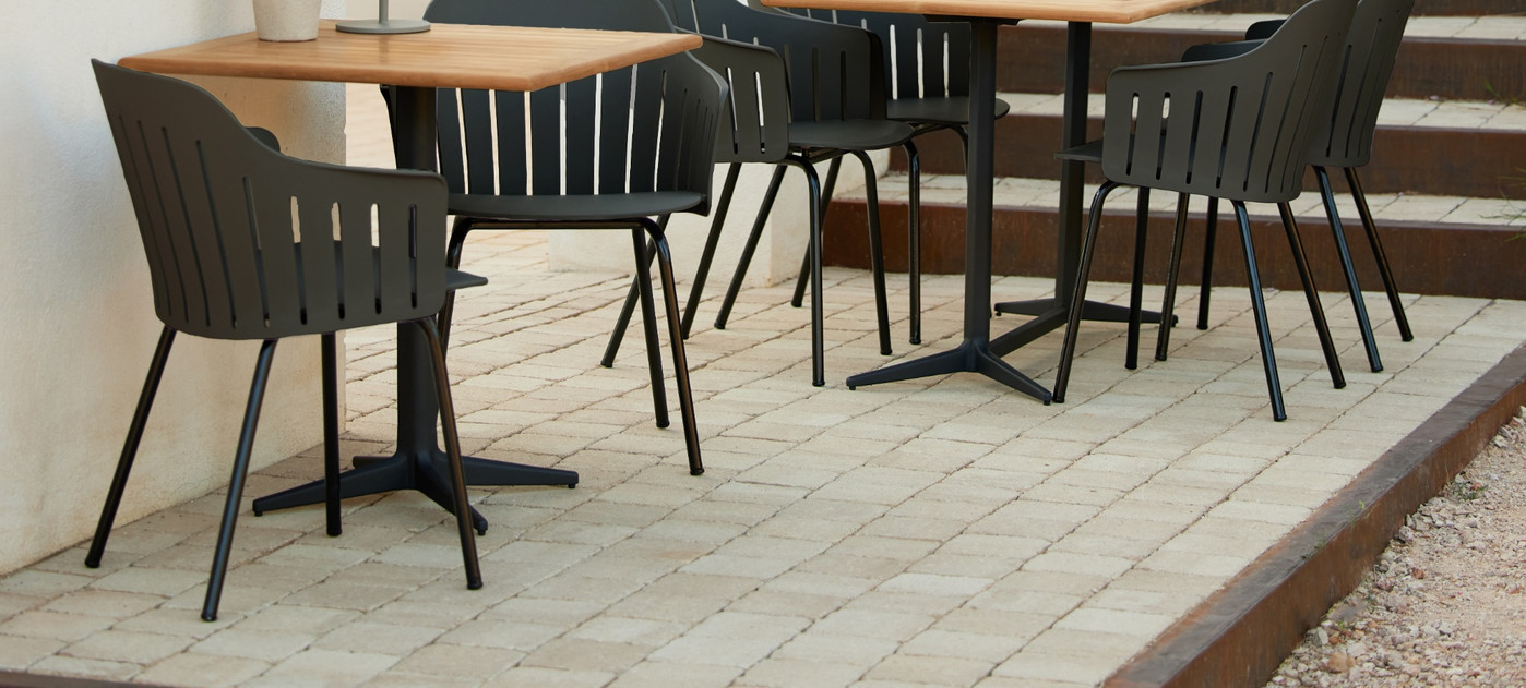 Cane-line table top 130 x 72 cm, teak