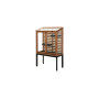 Cane-line Drop serra con 2 ripiani, teak/grigio lava
