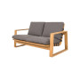 Cane-line Endless Soft divano a 2 posti, grigio scuro/teak