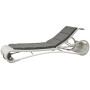 Cane-line Escape sunbed, white grey, cushion Natté Black