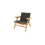 Cane-line Flip lounge chair, teak, cushion set Focus Dark grey