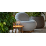 Cane-line Gem Loungesessel mit Drehgestell aus Teak