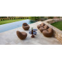 Cane-line Gem Loungesessel mit Drehgestell aus Teak