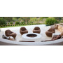 Cane-line Gem poltrona lounge con base girevole in teak