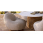 Cane-line Gem Loungesessel mit Drehgestell aus Teak