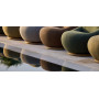Cane-line Gem lounge chair with teak swivel, close-up
