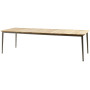 Cane-line Core jedilna miza, taupe/tik, 274 x 90 cm