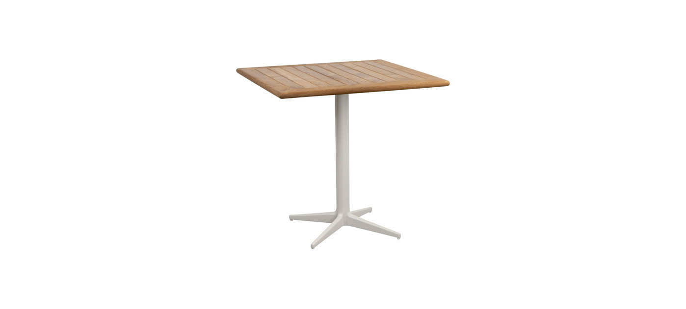 Cane-line Drop tavolo bistrot, grigio lava, 72 x 72 cm, teak