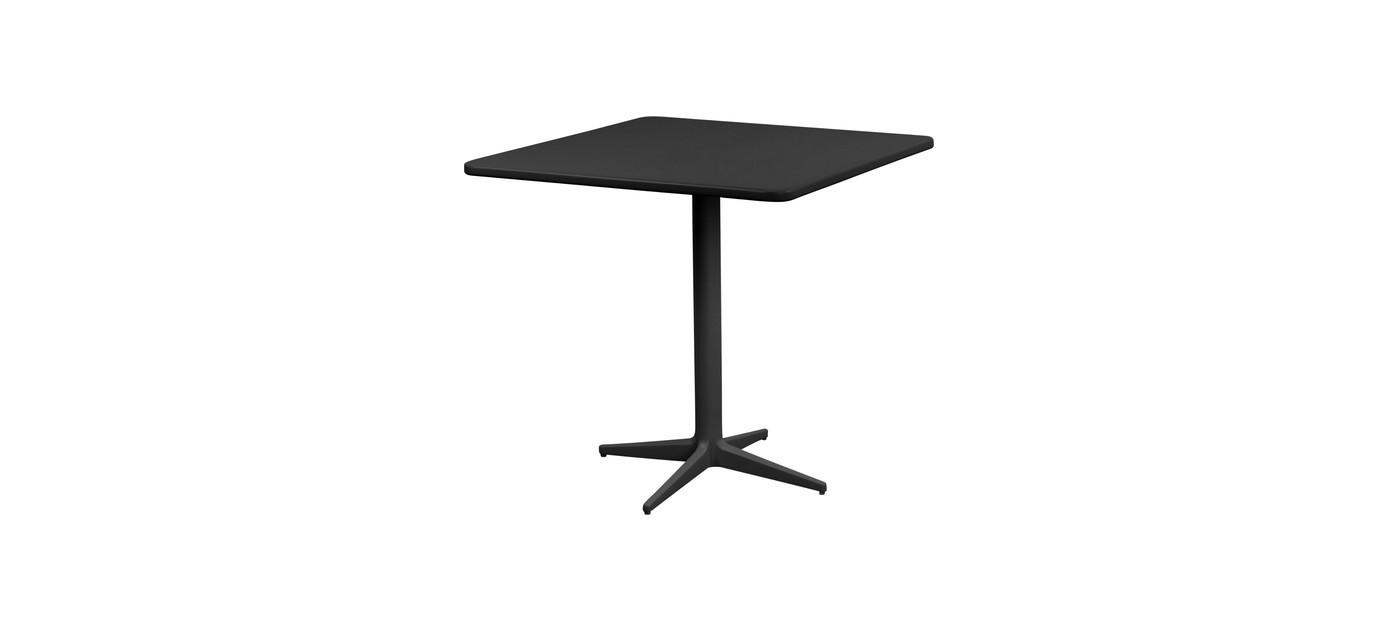 Cane-line Drop kafe stol, lava siva, 75 x 75 cm, aluminij, lava siva