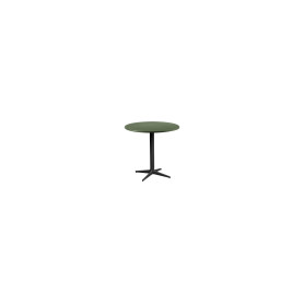 Cane-line Drop tavolo bistrot, grigio lava, Ø 60 cm, alluminio, verde scuro