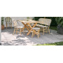 Sika-Design Simone Exterior tabure, Pruge bjelokosna i cappuccino, ambijent 3