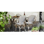 Sika-Design Isabell Armlehnstuhl, Weiß mit Cappuccino-Punkt, Ambiente 5