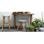Sika-Design Simone tabure, Bijela s cappuccino točkom, ambijent 3