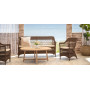 Sika-Design Charlot Exterior 3-seater sofa, Brown (ALU), ambient