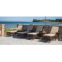Sika-Design Daisy Exterior lettino, Marrone (ALU), ambiente 2